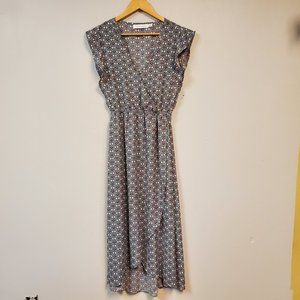 🆕️ bishop + young Floral Print Wrap Midi Dress